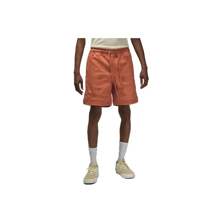 Jordan Flight Heritage Casual Shorts Men Orange Red-1