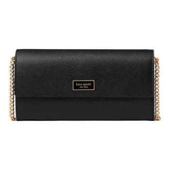 Kate Spade Katy Leather Baguette Bag Shoulder Bag Crossbody Bag Small Size Women's Black