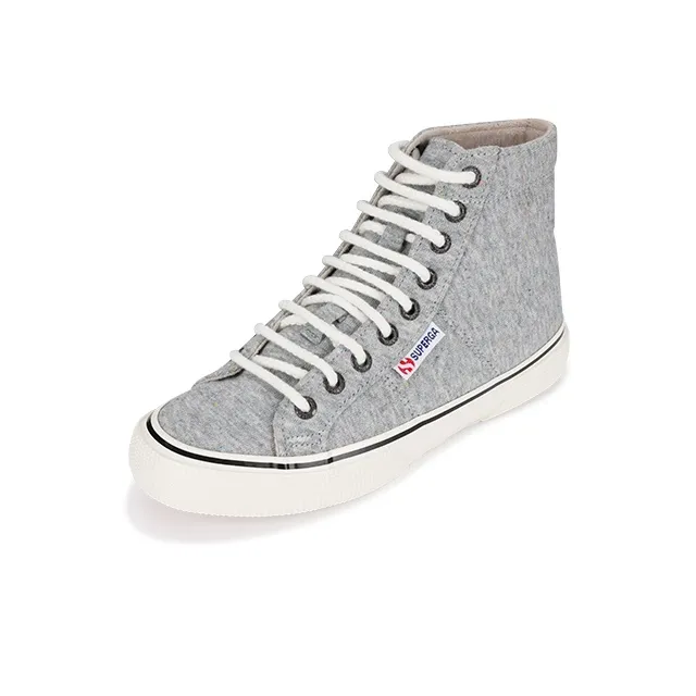 SUPERGA High-Top Sports Casual Shoes Women's Gray-1