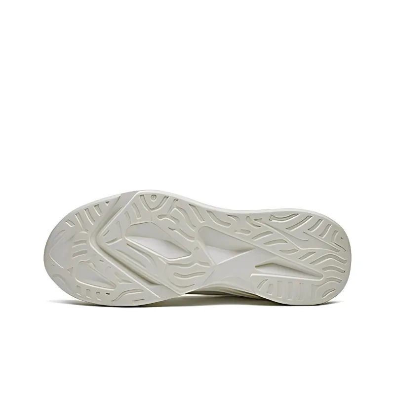 Erke Cushioned Anti Slip And Wear Resistant Lightweight Low Top Casual Running Shoes Men's Ivory-6
