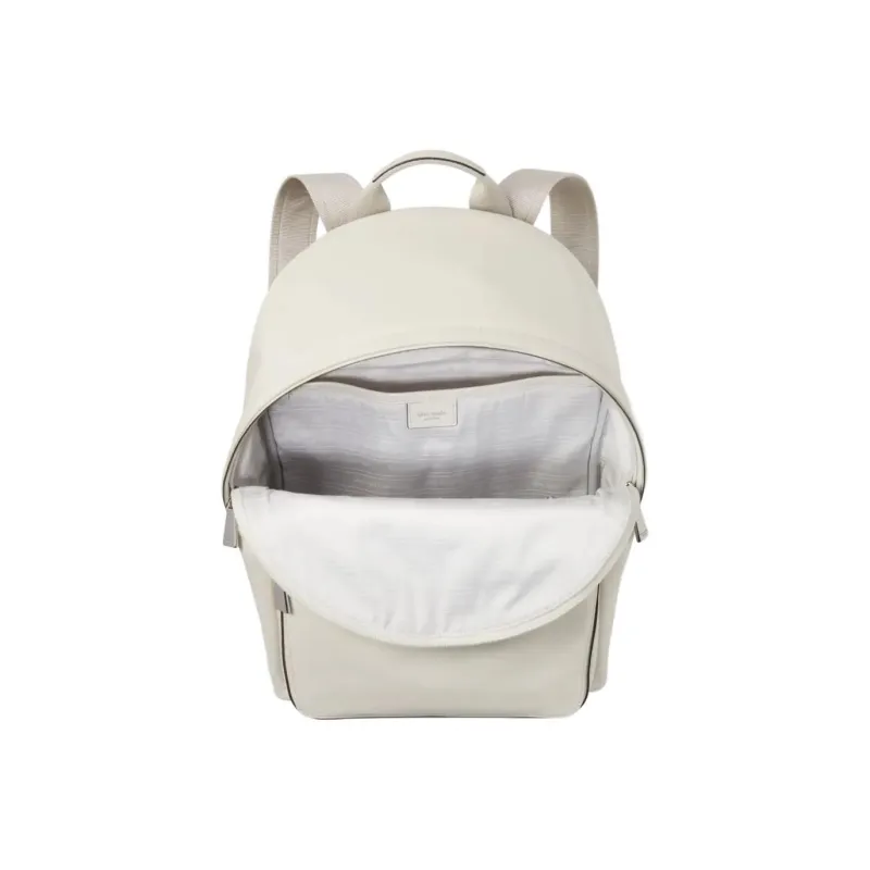 Kate Spade Sam Recycled Nylon Backpack Large Size Women's Ivory Gray-3