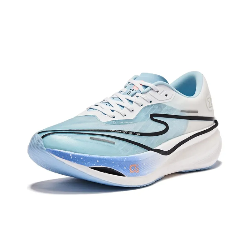 Erke Zhijing 1.0 Cushioned Slip Resistant Abrasion Resistant Low Top Marathon Running Shoes Men's Mismatched-2