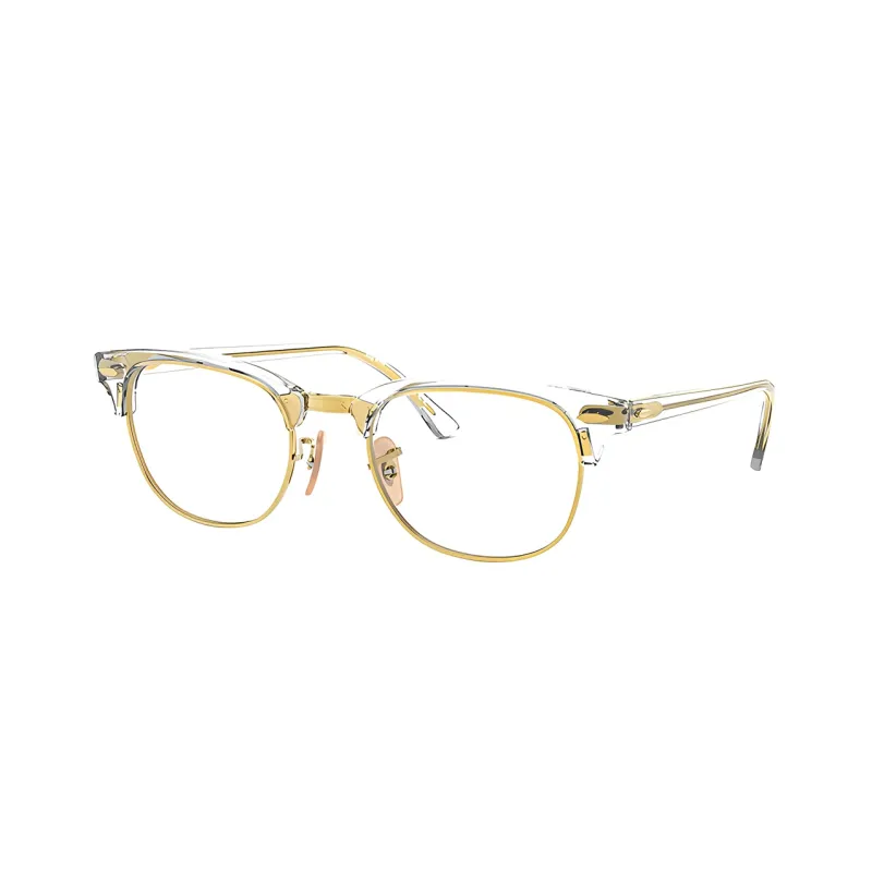 RayBan Eyeglass Frames Unisex Gold-0