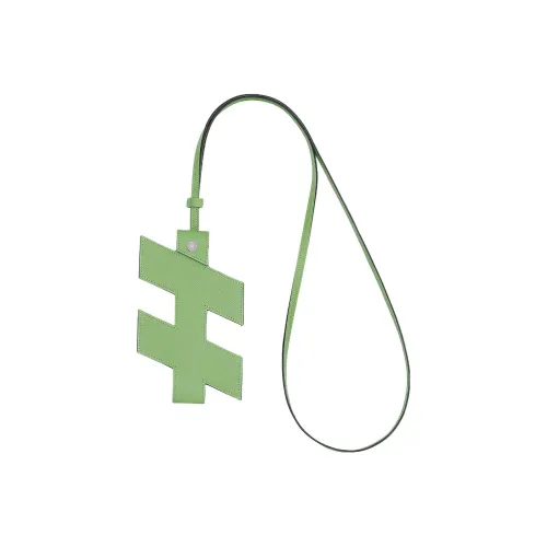 HERMES Mysore Goat Skin Cell Phone Pouch Women's 3I Vert Criquet Avocado Green/Cricket Green