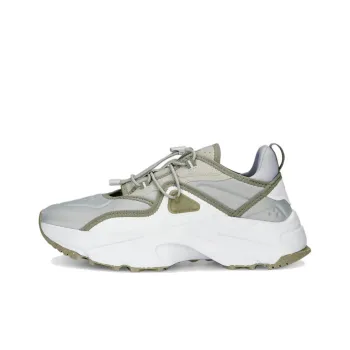 PUMA Orchid Anti Slip Wear Resistant Low Top Sports Casual Shoes Women's Gray White Green