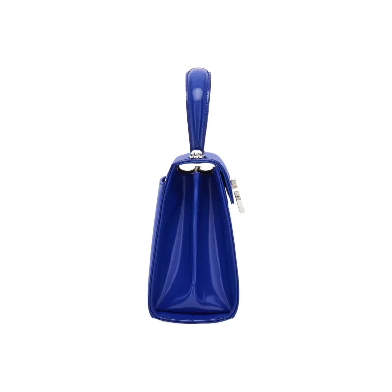 FERRAGAMO Cow Leather Messenger Bag Shoulder Bag Crossbody Bag Handbag Small Size Women's Blue-2