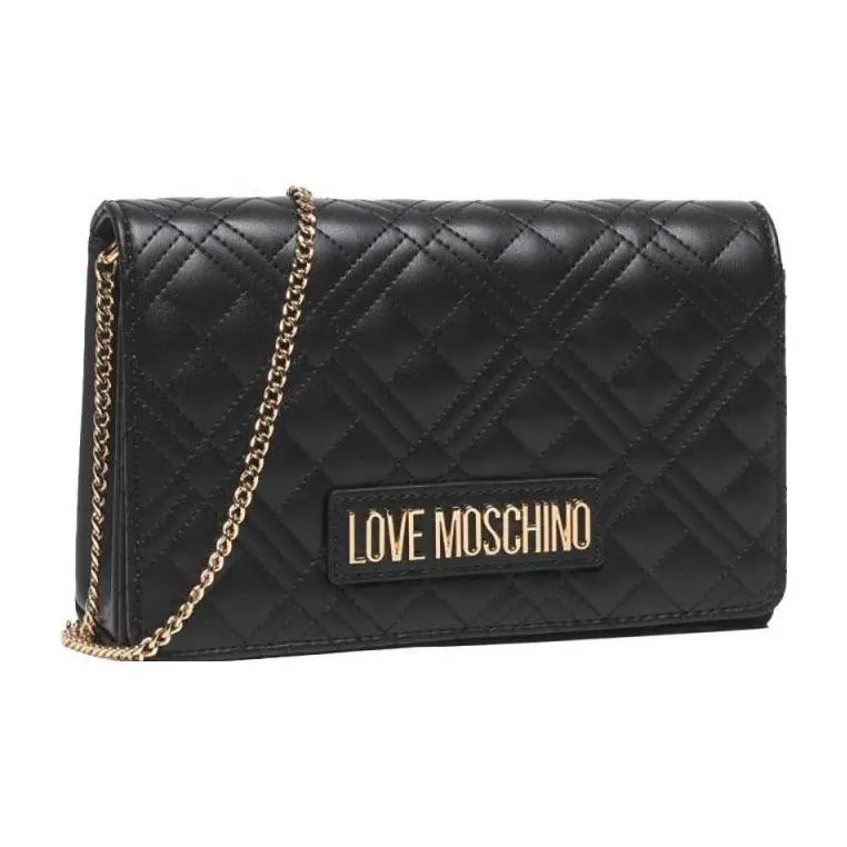 LOVE MOSCHINO Polyurethane Shoulder Bag Crossbody Bag Regular Women's Black-1