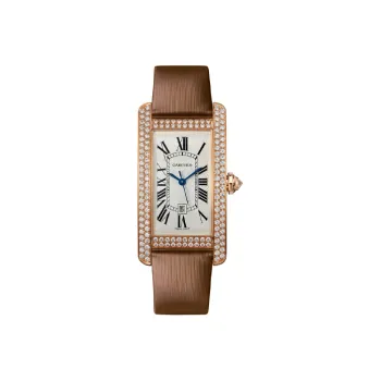 CARTIER TANK DE Automatic Mechanical Movement Women's Watch Watch Yellow Watch Dial Cowhide Strap