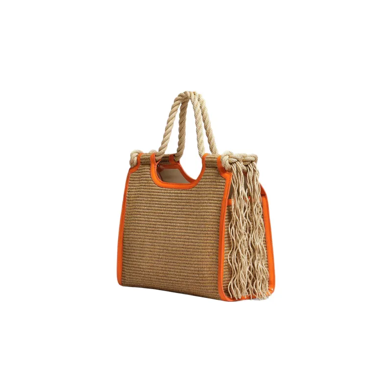 MARNI No Vacancy Inn Collaboration Cow Leather Handbag Women's Orange/Brown-2