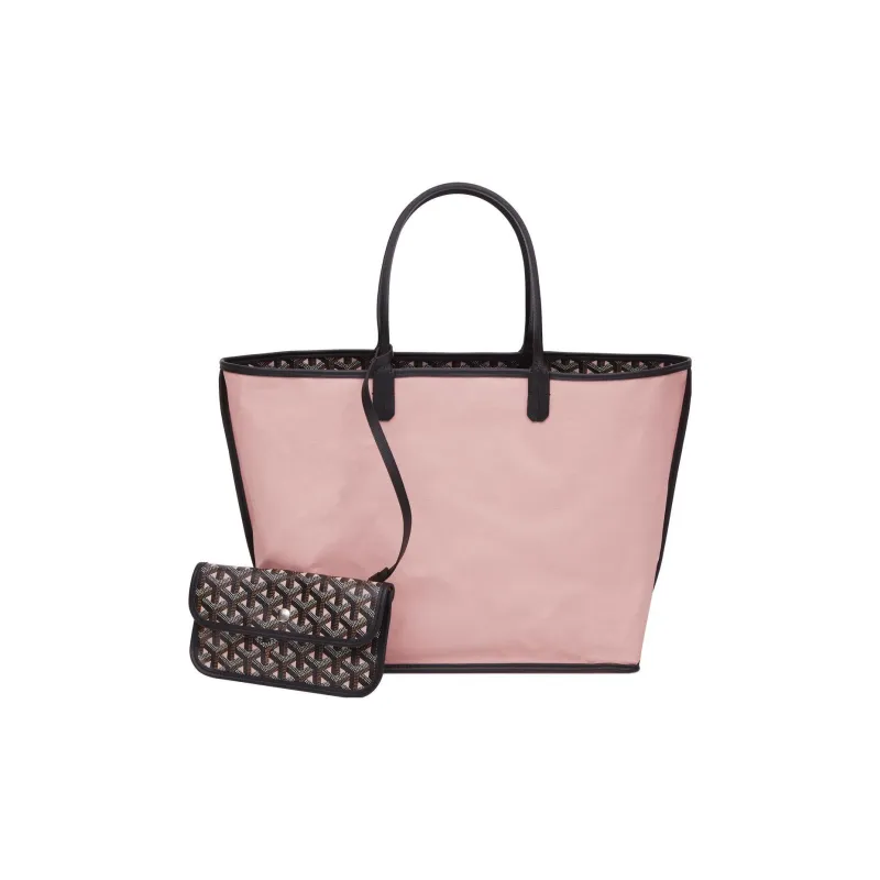 GOYARD Saint Louis Claire-Voie Canvas With Calfskin Combo Bag Tote Bag Shopping Bag Shoulder Bag Handbag Women's Pink-1