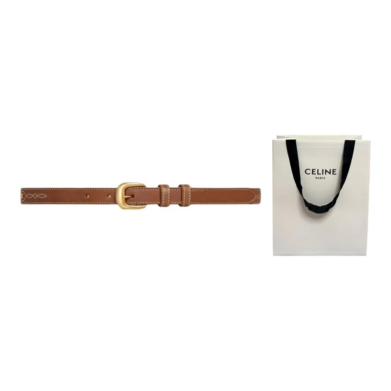 CELINE Leather Belts Women's-5