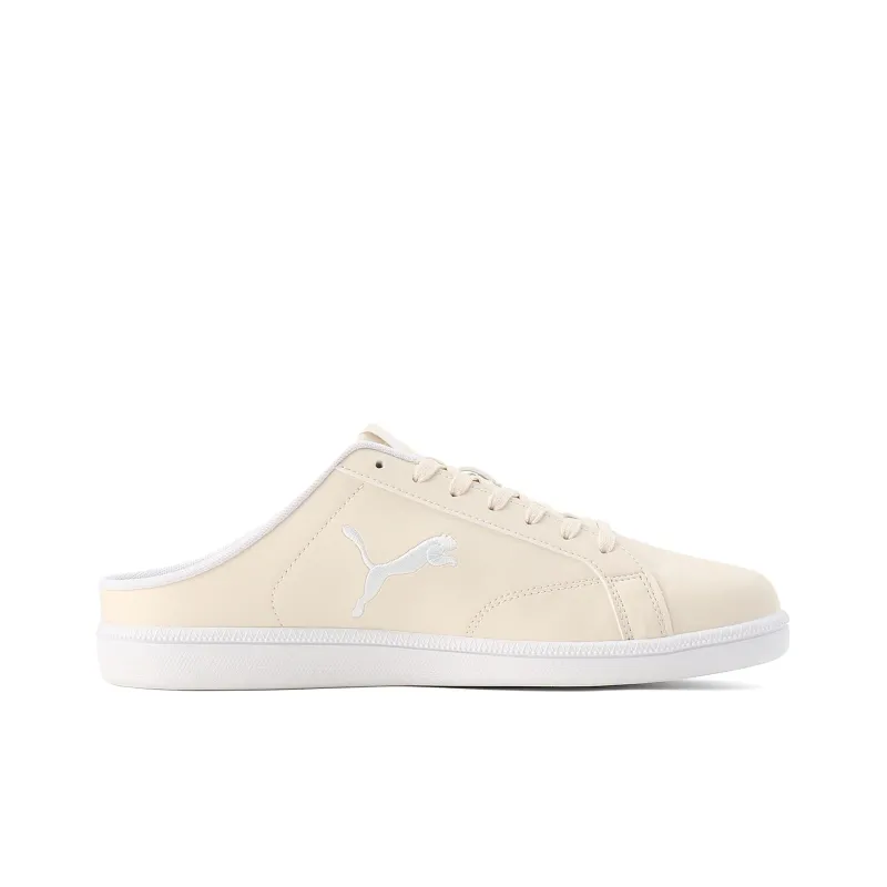 PUMA Smash Cat Sl Anti Slip Wear Resistant Low Top Skateboard Shoes Unisex Ecru-1