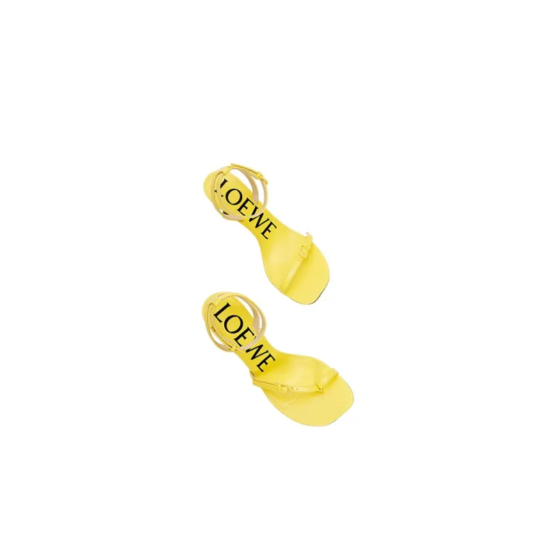 LOEWE One Strap Sandals Women's Yellow-2