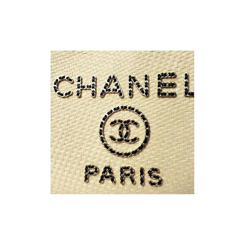 CHANEL Cow Leather Beach Bag, Tote Trumpets Women's Beige-1