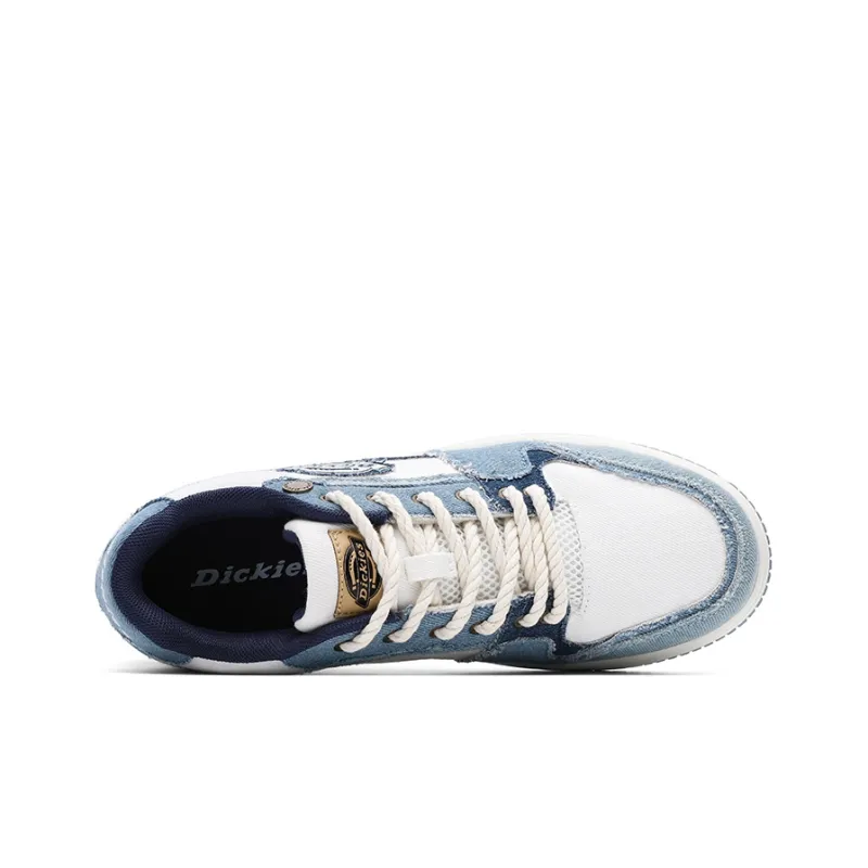 Dickies Skateboard Shoes Men Low Top Light Blue-2
