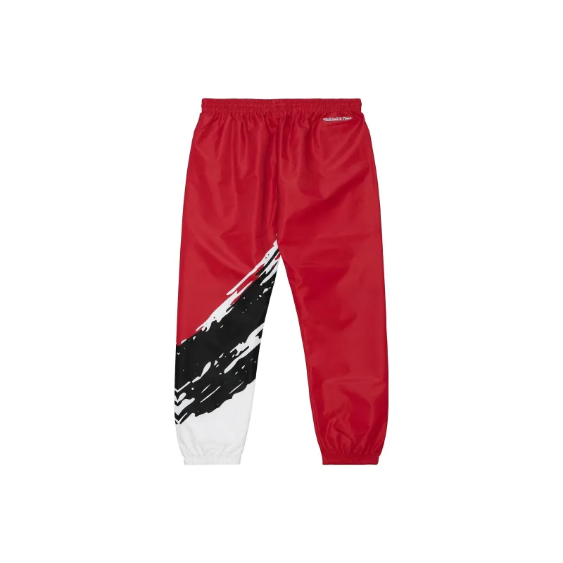 Mitchell Ness Knitted Sweatpants Men Red-1