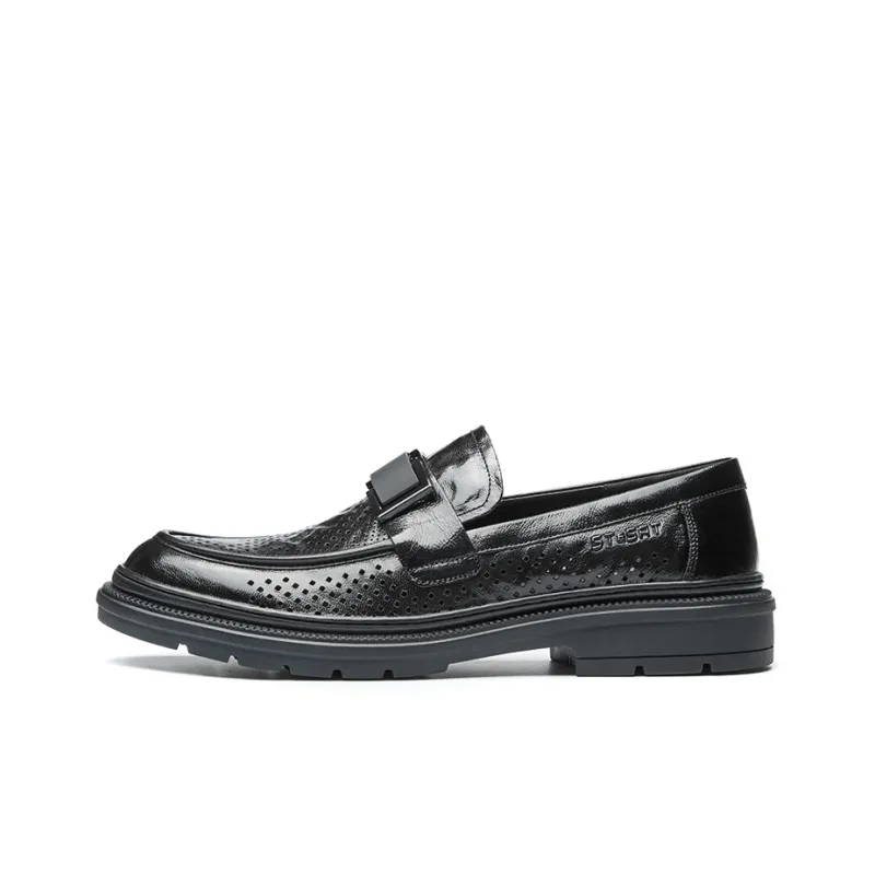 ST&SAT Dress Shoes Men Low Top Black-0