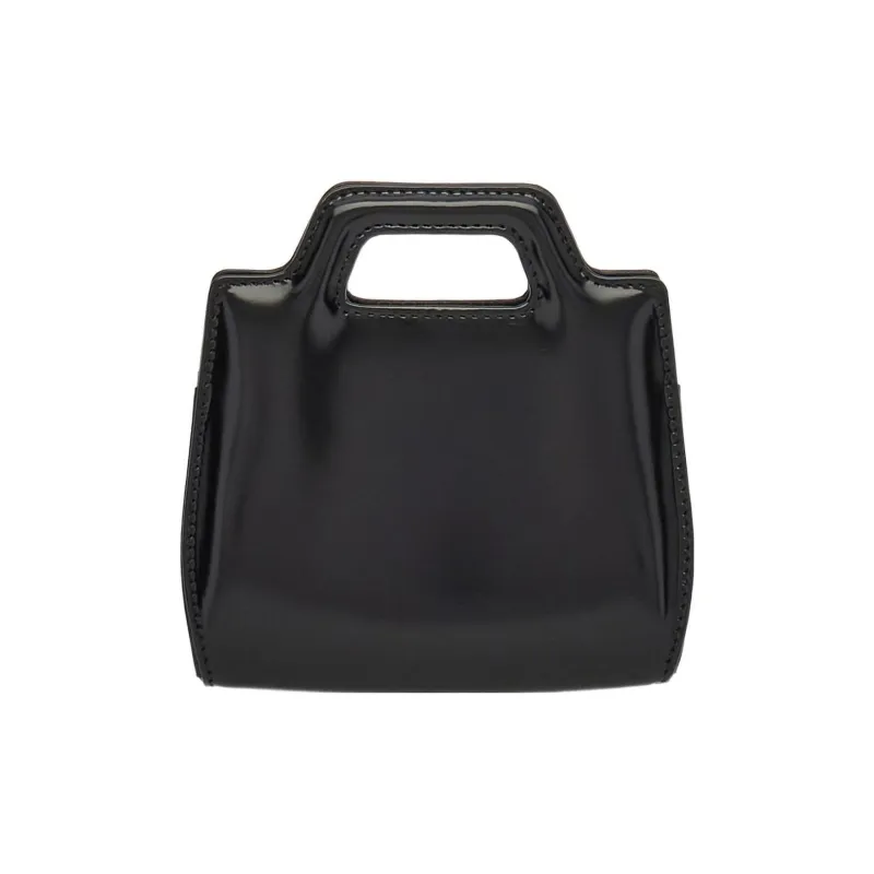 FERRAGAMO Cow Leather Shoulder Bag Crossbody Bag Handbag Extra Mini Women's Black-2