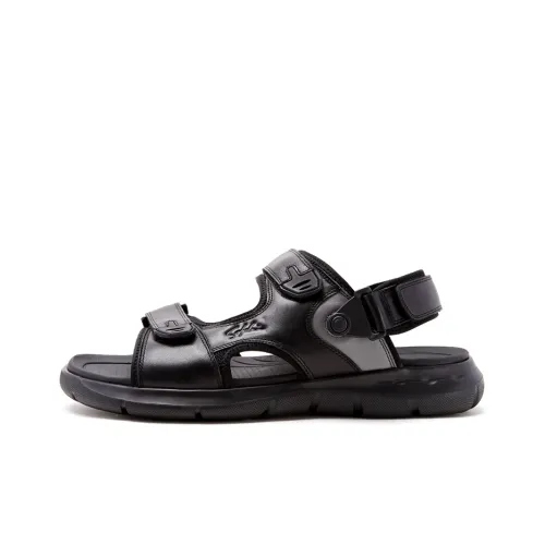 Satchi Beach Sandals Men Black