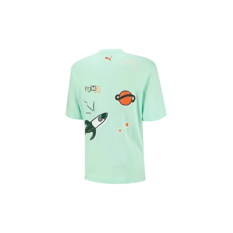 PUMA SS23 T Shirt Unisex Mint Green-1