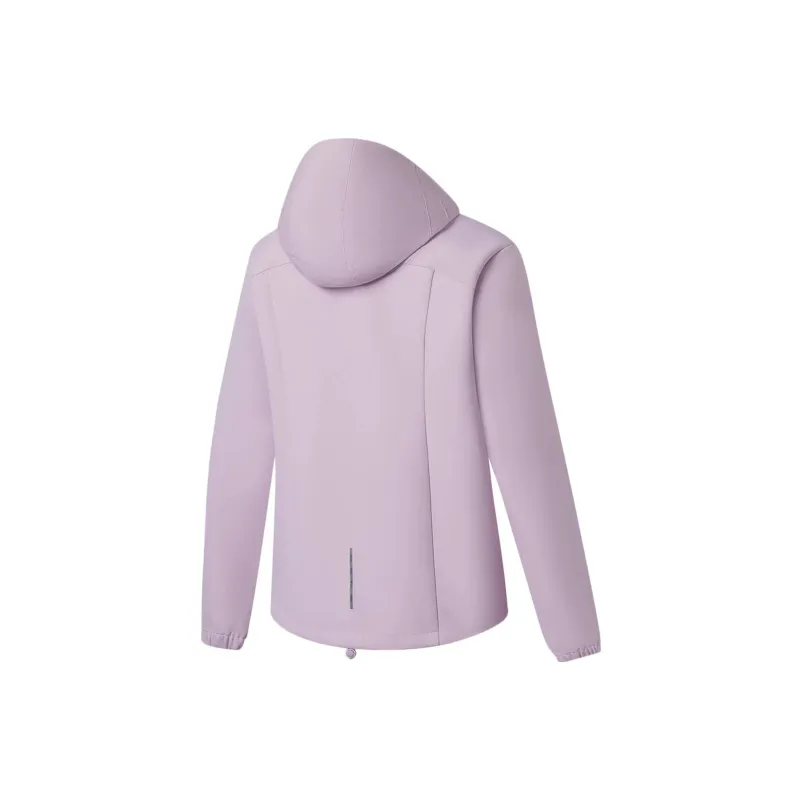 LINING Running Collection Trench Coats Women's Lotus Root Powders Purple-1