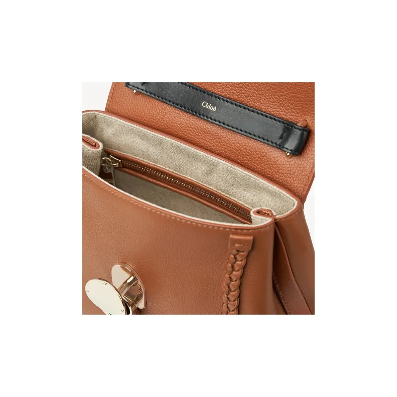 Chloe Grain Calfskin Crossbody Bag, Shoulder Bag Women's Caramel Brown-3