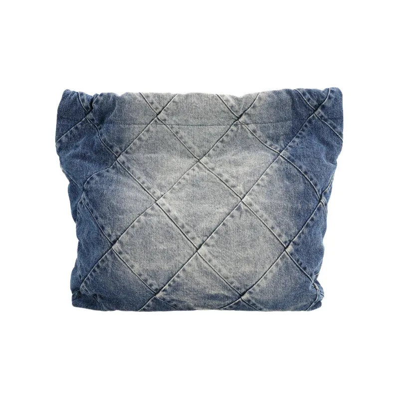 CHANEL 22Bag Distressed Denim Trash Bag Tote Bag Shopping Bag Handbag Shoulder Bag Unisex Washed Denim Blue-2