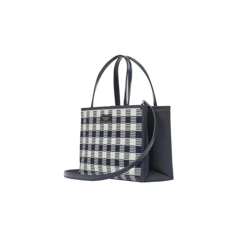 Kate Spade Sam Nylon Tote Bag Shopping Bag Handbags Medium Size Women's Blue-1
