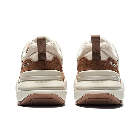 Saucony Shadow 5000 Anti Slip And Wear Resistant Lightweight Low Top Casual Running Shoes Unisex Beige Brown-3
