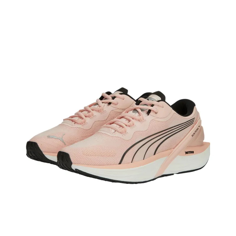 PUMA Run XX Nitro Anti-Slip Wear-Resistant Low-Top Running Shoes Women's Pink Black-2