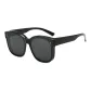 Bright Black Frame with Gray Lens