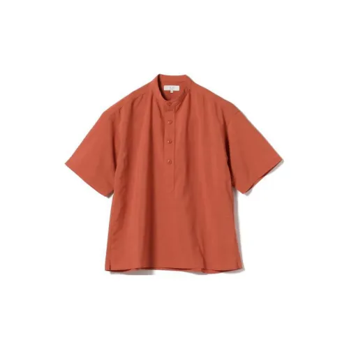 Beams Shirts Men Orange