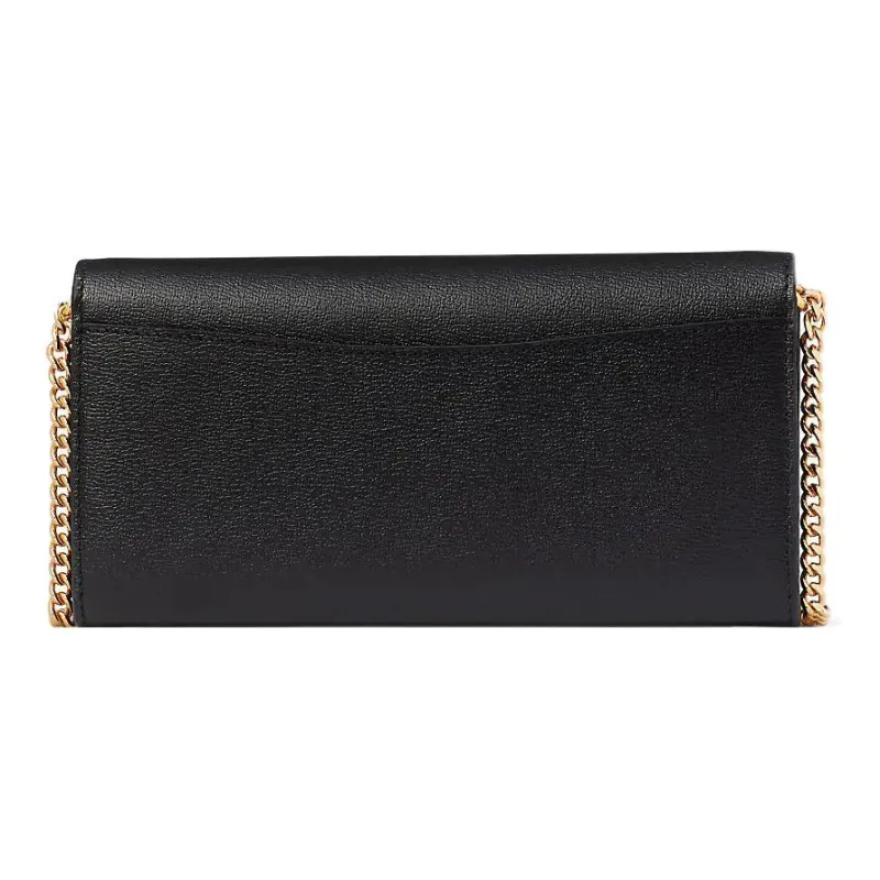 Kate Spade Katy Leather Baguette Bag Shoulder Bag Crossbody Bag Small Size Women's Black-3