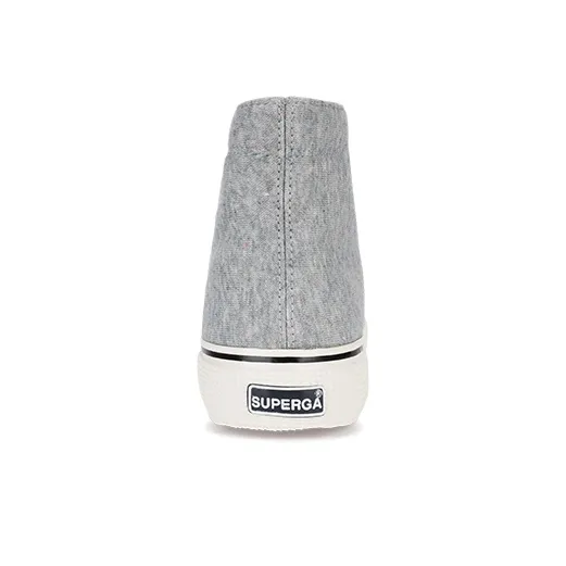 SUPERGA High-Top Sports Casual Shoes Women's Gray-4
