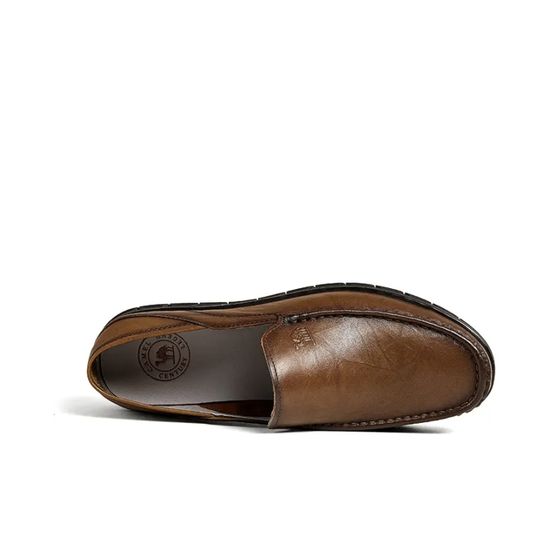 CAMEL Casual Leather Shoes Men's Khaki-2