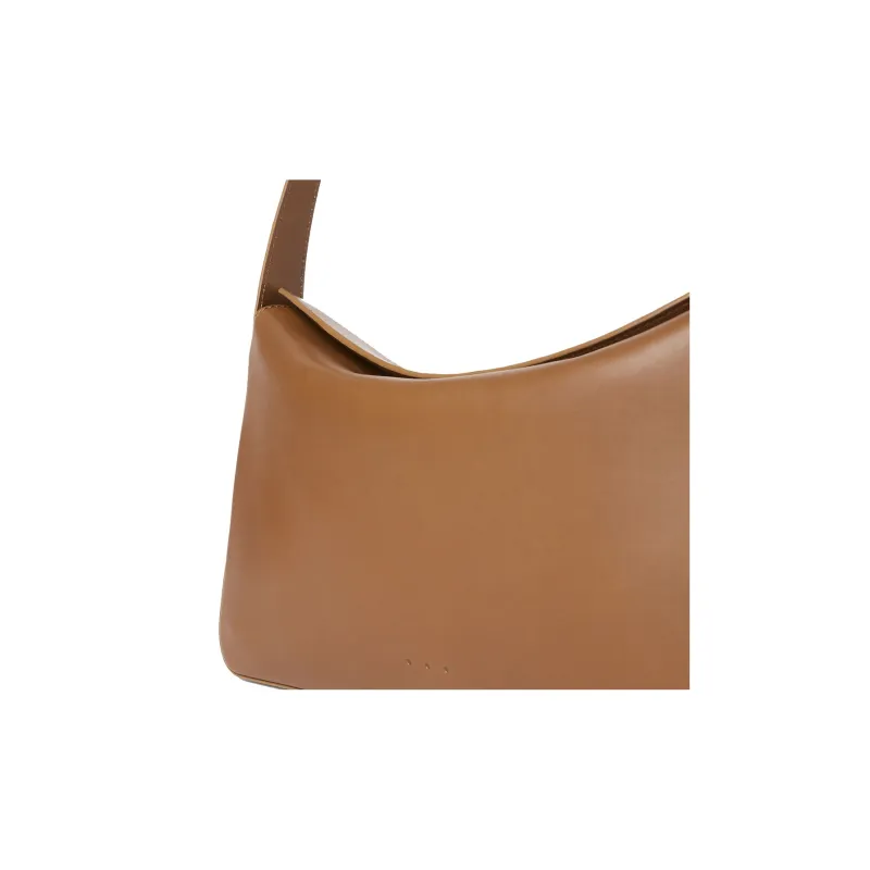 Balenciaga Leather Handbag Shoulder Bag Women's Brown-4