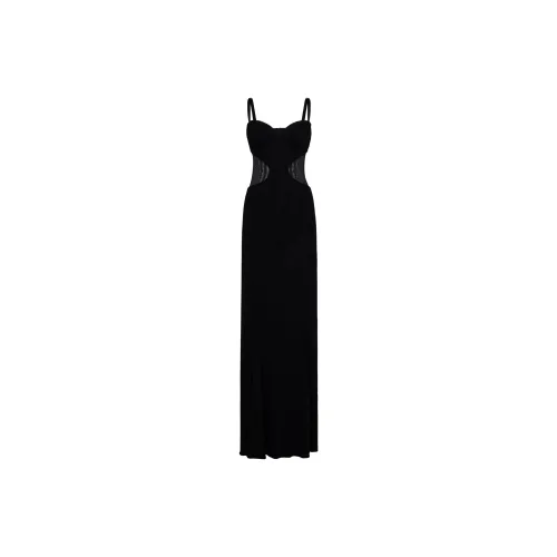 Alexander McQueen Slip Dresses Women's Black