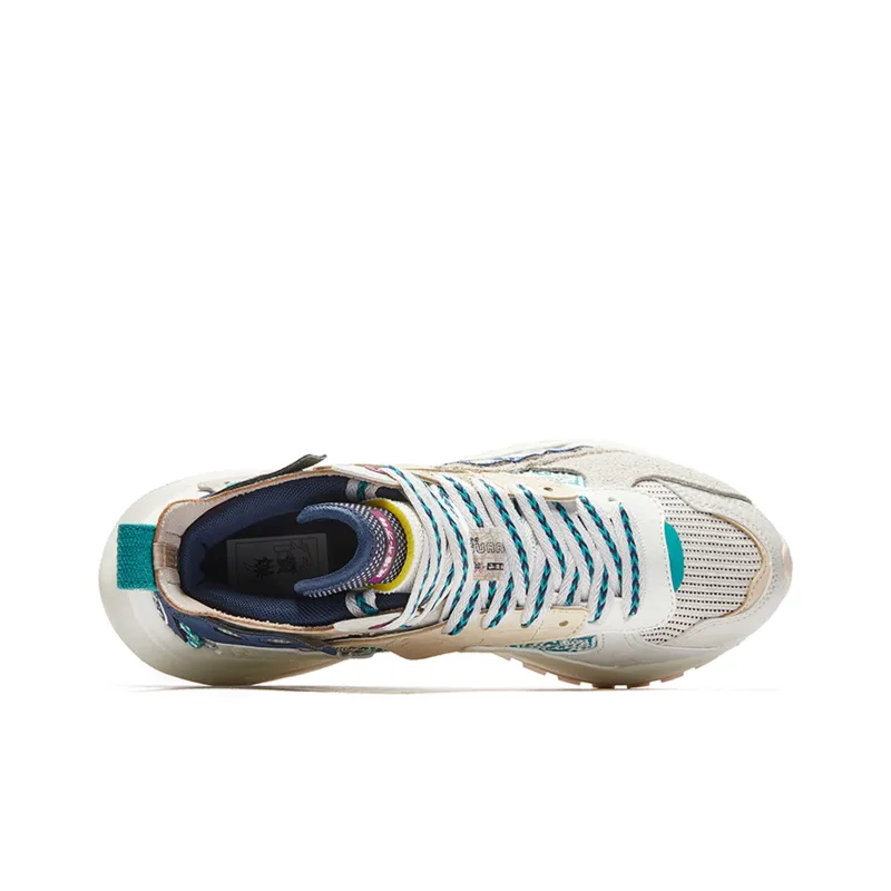 QIAODAN Vermilion Bird 3 Anti Slip And Wear Resistant Lightweight Low Top Sports Casual Shoes Men's Blue-3