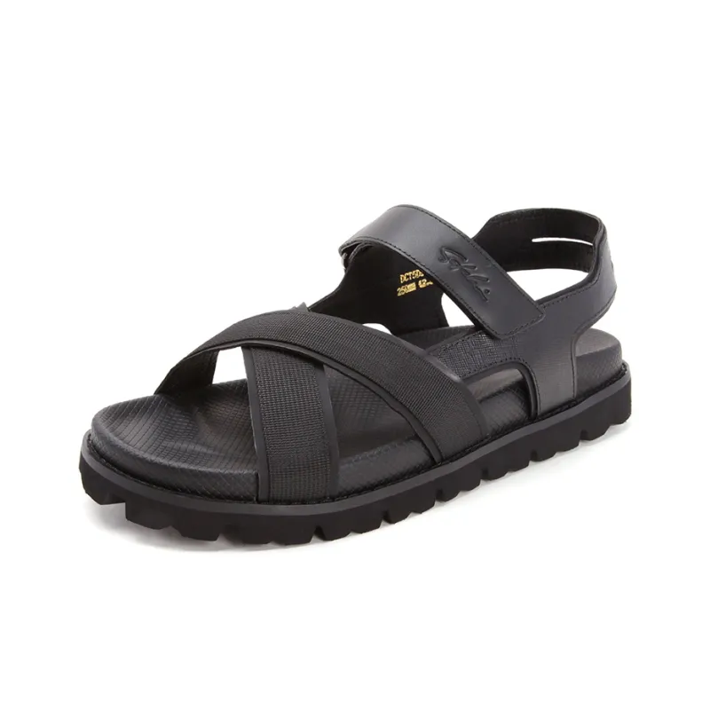 Satchi Stylish Sandals Men's Black-1