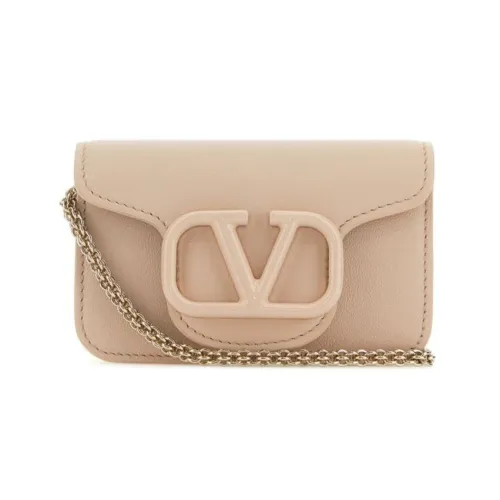 Valentino Locò Cow Leather Messenger Bag Shoulder Bag Crossbody Bag Mini Women's Pink