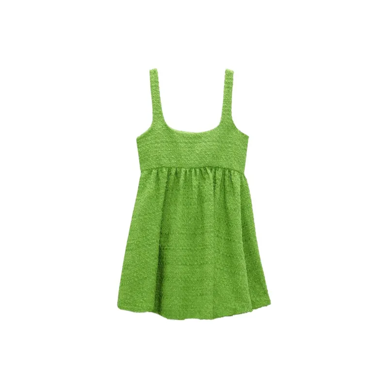ZARA Slip Dresses Women's Grass Green-1