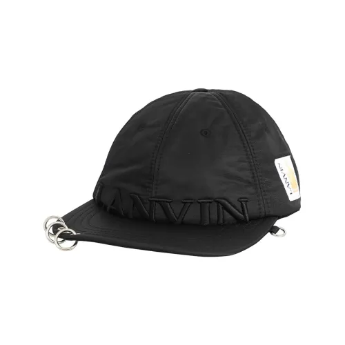 Lanvin Baseball Caps Men Black