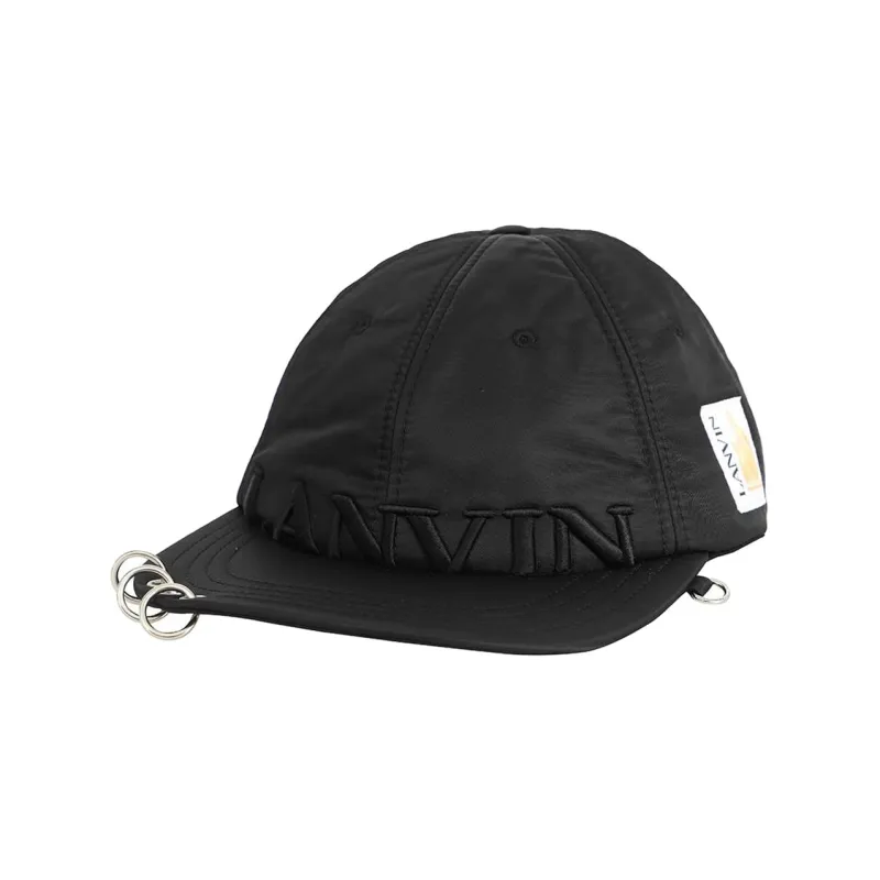 Lanvin Baseball Caps Men Black-0
