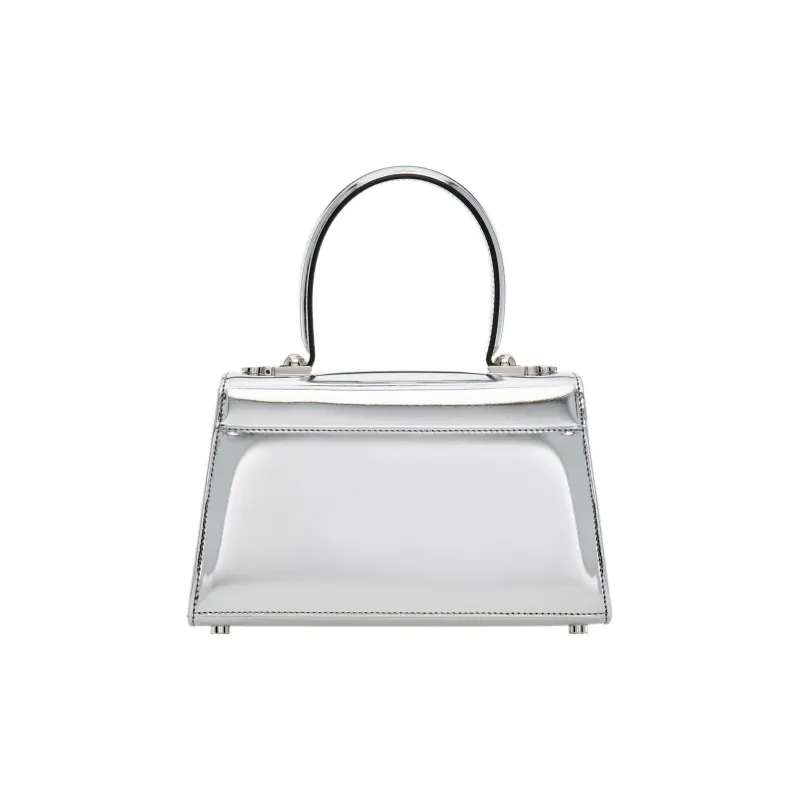 FERRAGAMO Cow Leather Shoulder Bag Crossbody Bag Handbag Women's Silver-1