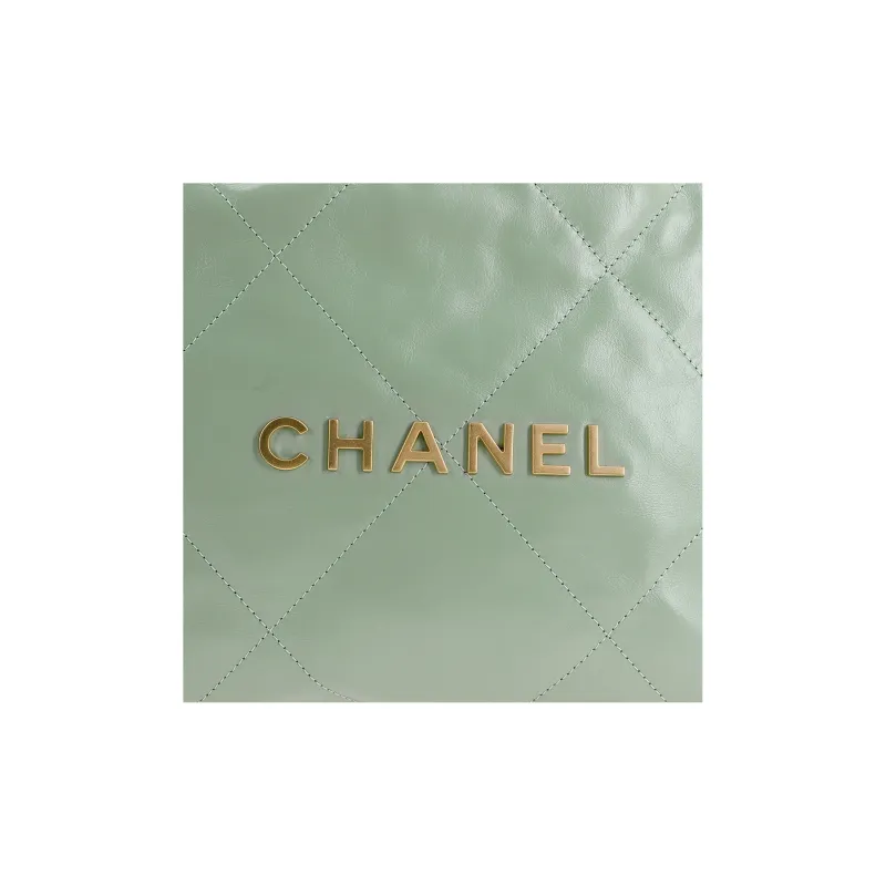 CHANEL 22Bag Bright Calfskin Tote Bag, Shopping Bag, Handbag, Shoulder Bag Trumpets Women's Green-3
