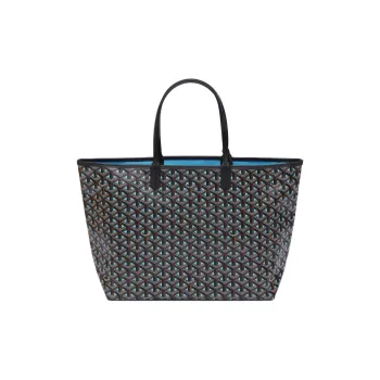GOYARD Saint Louis Canvas With Calfskin Combo Bag Tote Bag Shopping Bag Shoulder Bag Handbag Women's Turquoise