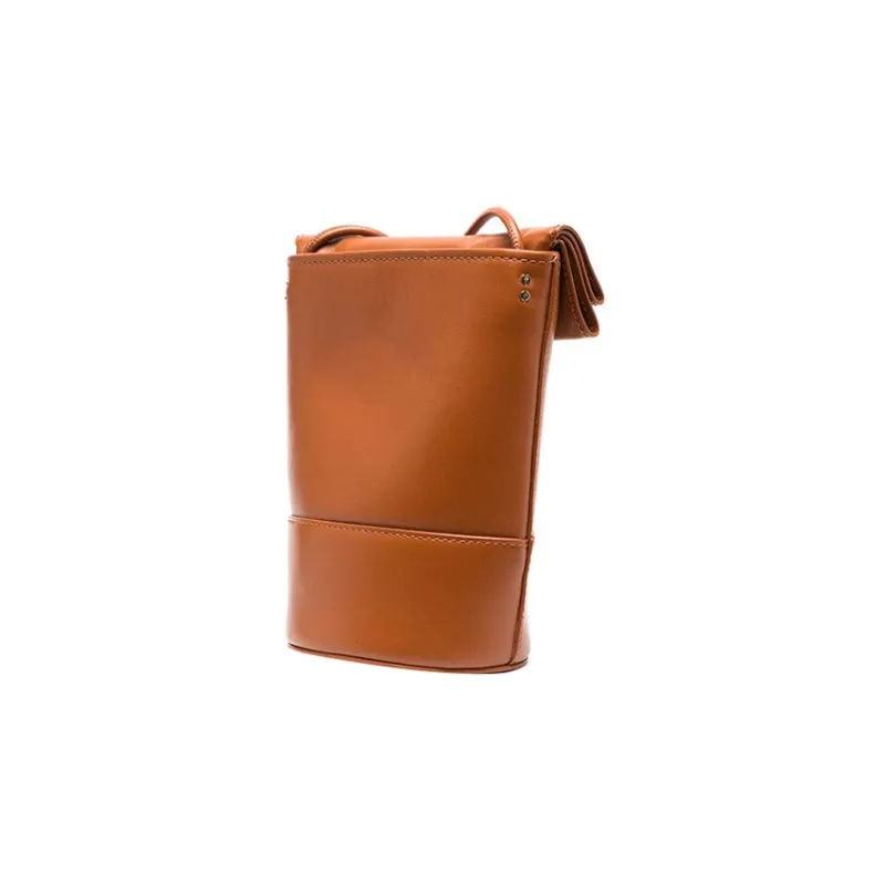 Chloe Cow Leather Crossbody Bag Shoulder Bag Women's Brown-1