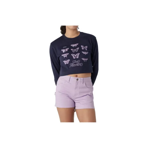 Dickies Crop Tops Women's Marine Blue