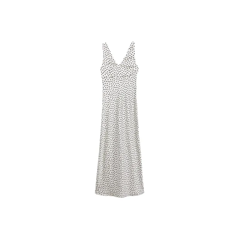 ZARA Sleeveless Dresses Women's White Black-1