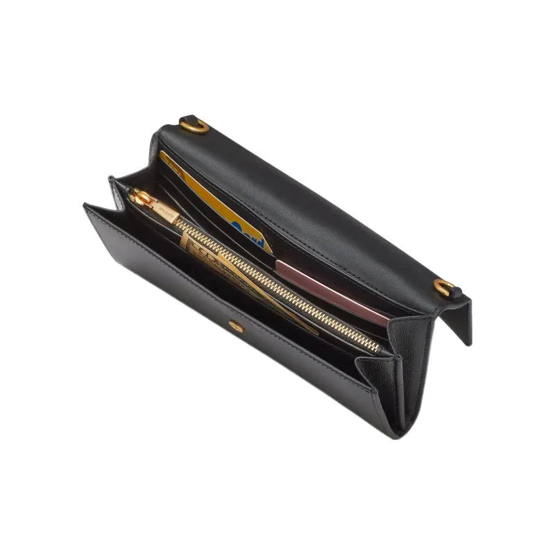 Kate Spade Katy Leather Baguette Bag Shoulder Bag Crossbody Bag Small Size Women's Black-4